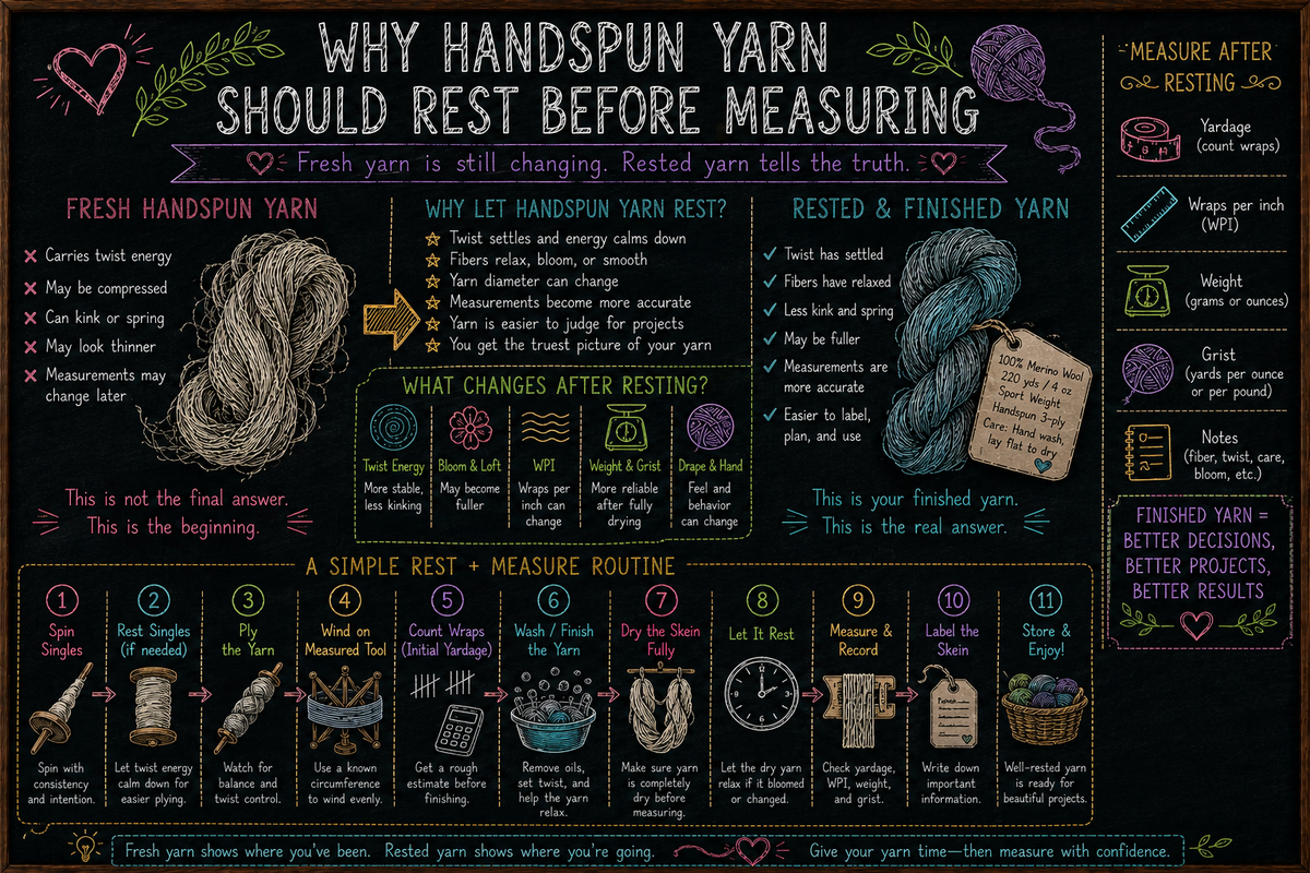 Why Handspun Yarn Should Rest Before Measuring