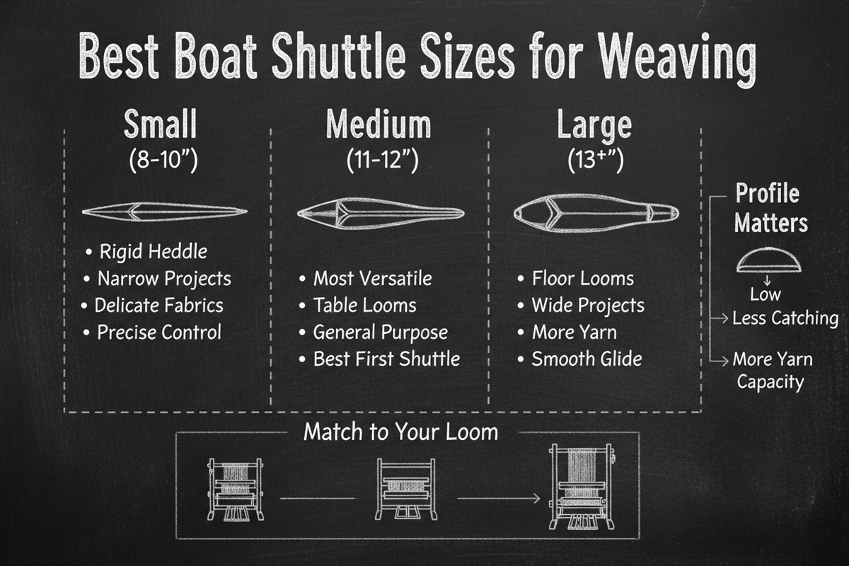 Best Boat Shuttle Sizes for Different Weaving Projects – Riley Wood and ...