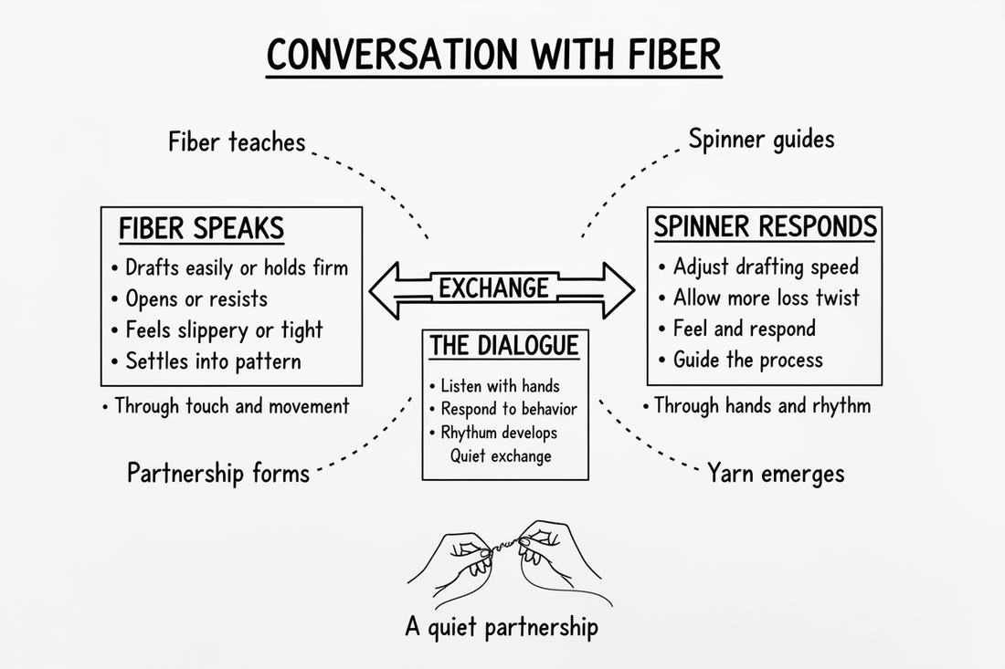 Whiteboard diagram showing conversation with fiber