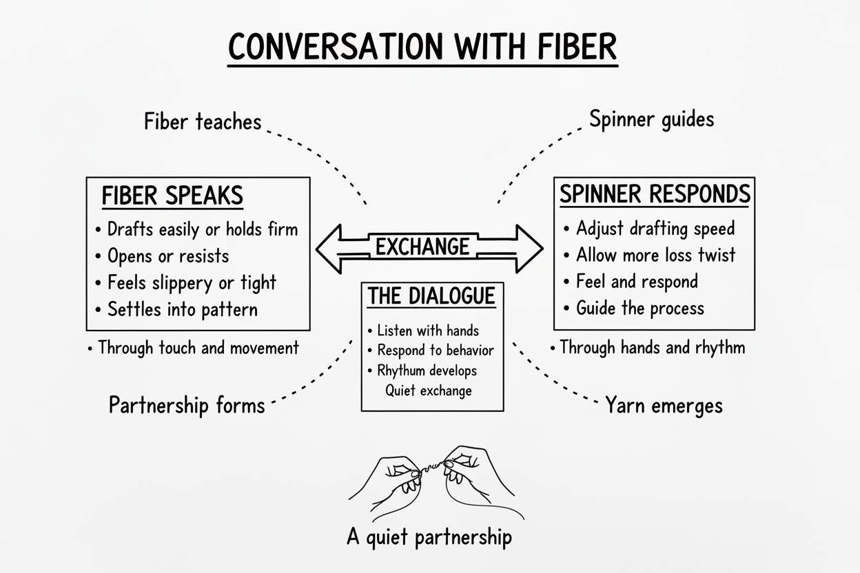 Whiteboard diagram showing conversation with fiber