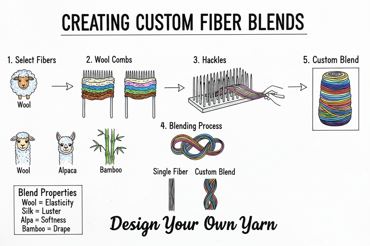 How to Create Custom Fiber Blends Using Wool Combs and Hackles – Riley ...