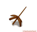 Medium Turkish Drop Spindle - Alder Whorl with Cherry Shaft made by Riley Wood and Fiber Art