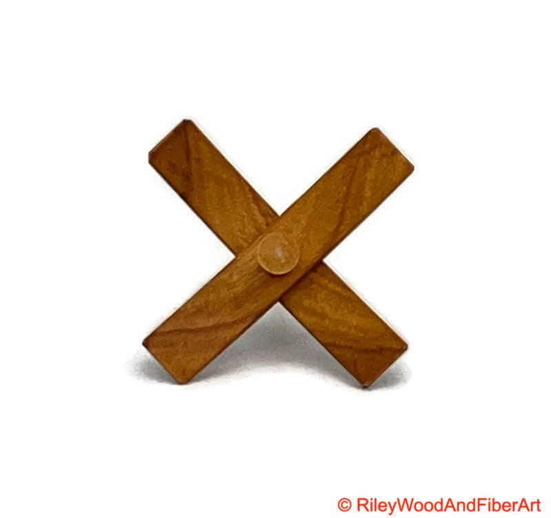 Mini Turkish Drop Spindle - Canary Whorl with Curly Maple Shaft made by Riley Wood and Fiber Art