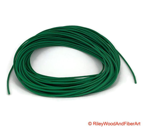 Drive Band Material - Polyurethane - Green - 1/8" - Sold by the Foot Material by the Foot on white background
