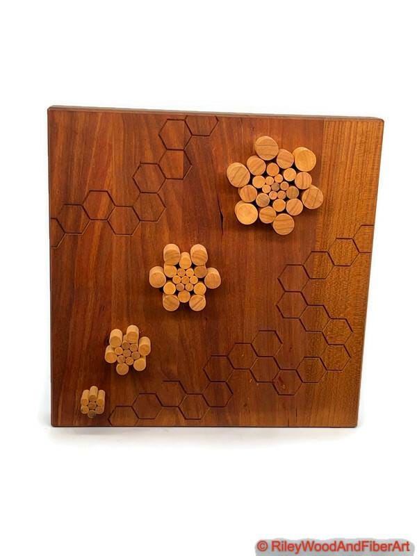 Epic Art Wall Hanging - Organic Flow made by Riley Wood and Fiber Art