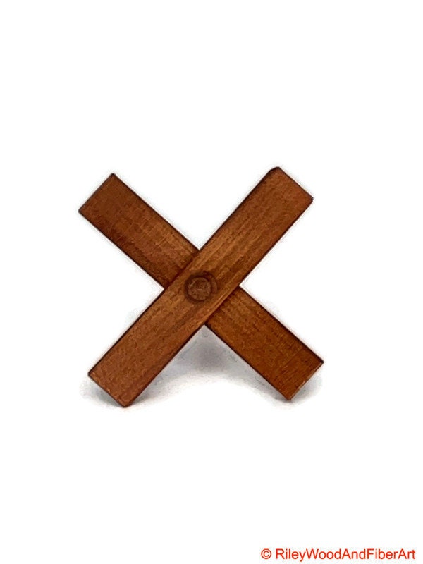 Mini Turkish Drop Spindle - Cherry Whorl with Maple Heartwood Shaft made by Riley Wood and Fiber Art