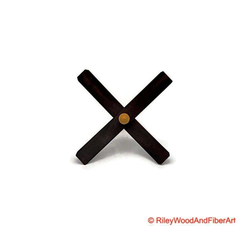 Medium Turkish Drop Spindle - Walnut Whorl with Curly Maple Shaft made by Riley Wood and Fiber Art