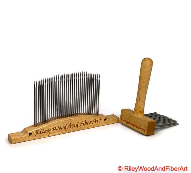 Hackle with Comb Set made by Riley Wood and Fiber Art