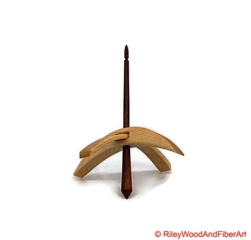 Medium Turkish Drop Spindle - Sitka Spruce Whorl with Jobillo Shaft made by Riley Wood and Fiber Art
