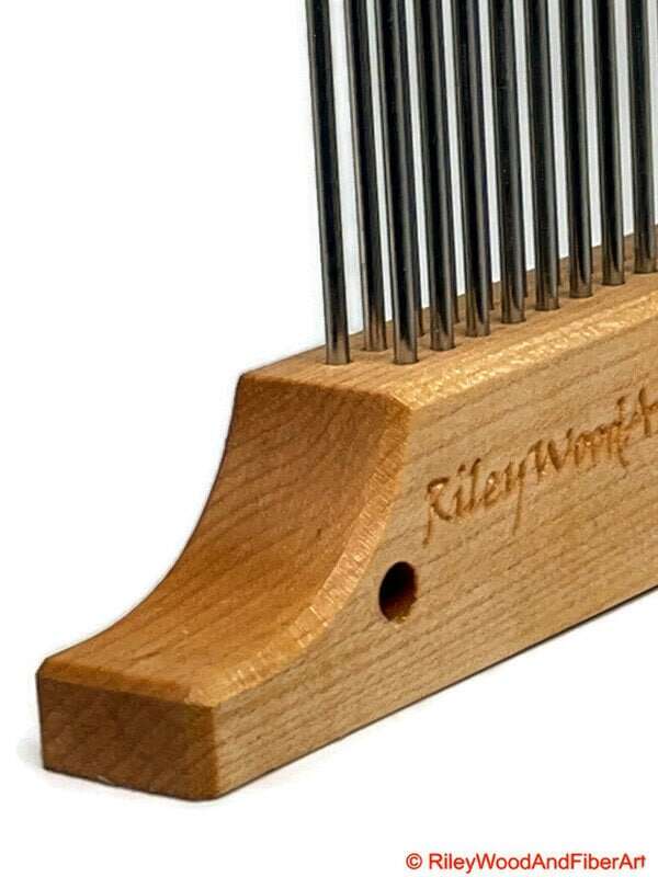 Wool Hackle made by Riley Wood and Fiber Art