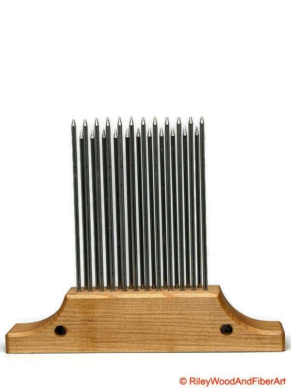 Wool Hackle made by Riley Wood and Fiber Art