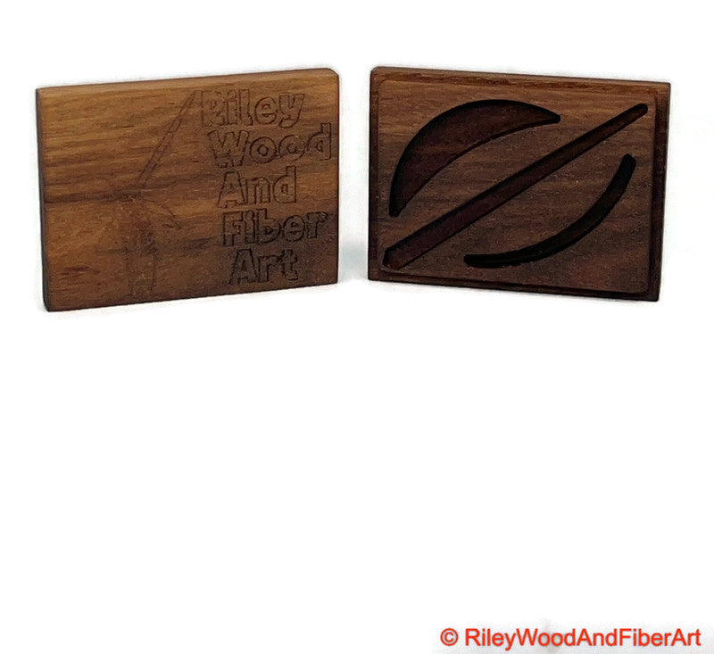 Mini Turkish Drop Spindle Box - Handmade Storage on white background