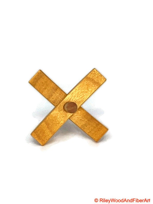 Mini Turkish Drop Spindle - Quartersawn Avodire Whorl with Maple Shaft on white background