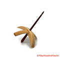 Medium Turkish Drop Spindle - Maple Whorl with Purple Heart Shaft made by Riley Wood and Fiber Art