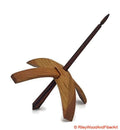 Medium Turkish Drop Spindle - Cherry at Demarcation Whorl with Jobillo Shaft made by Riley Wood and Fiber Art