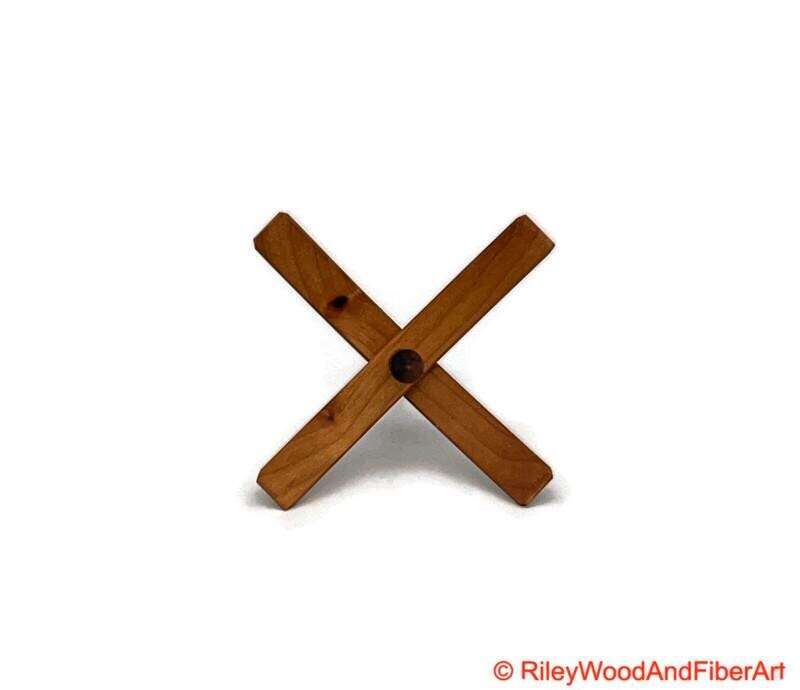 Medium Turkish Drop Spindle - Alder Whorl with Jobillo Shaft made by Riley Wood and Fiber Art