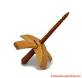 Mini Turkish Drop Spindle - Maple Whorl with Cherry Shaft made by Riley Wood and Fiber Art
