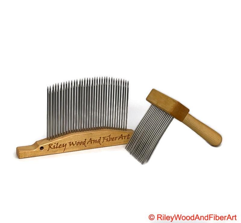 Hackle with Comb Set made by Riley Wood and Fiber Art