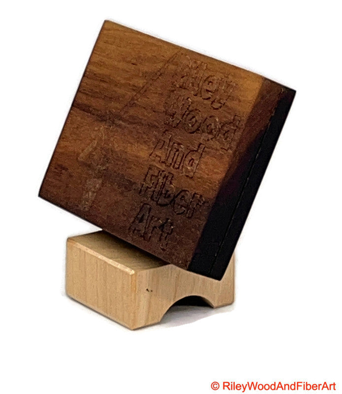 Mini Turkish Drop Spindle Box - Handmade Storage on white background