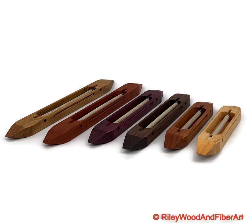 Slim Boat Shuttle - Closed Bottom made by Riley Wood and Fiber Art