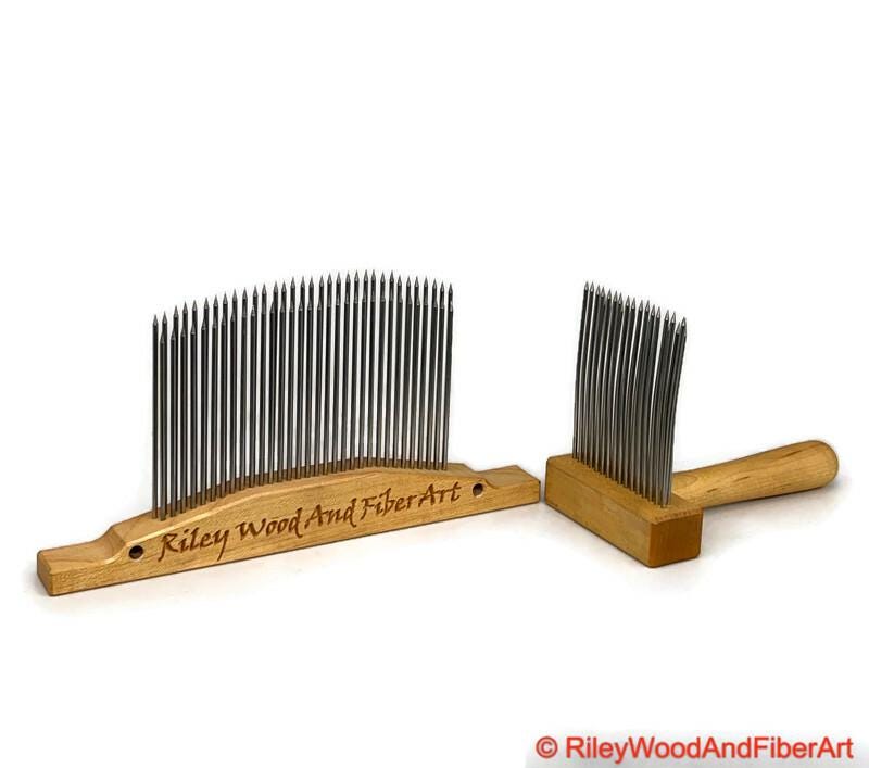 Hackle with Comb Set made by Riley Wood and Fiber Art