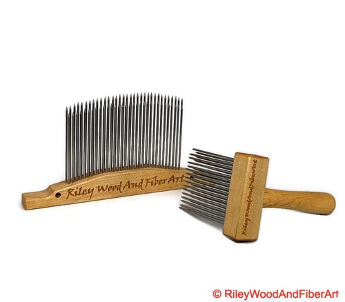 Hackle with Comb Set made by Riley Wood and Fiber Art