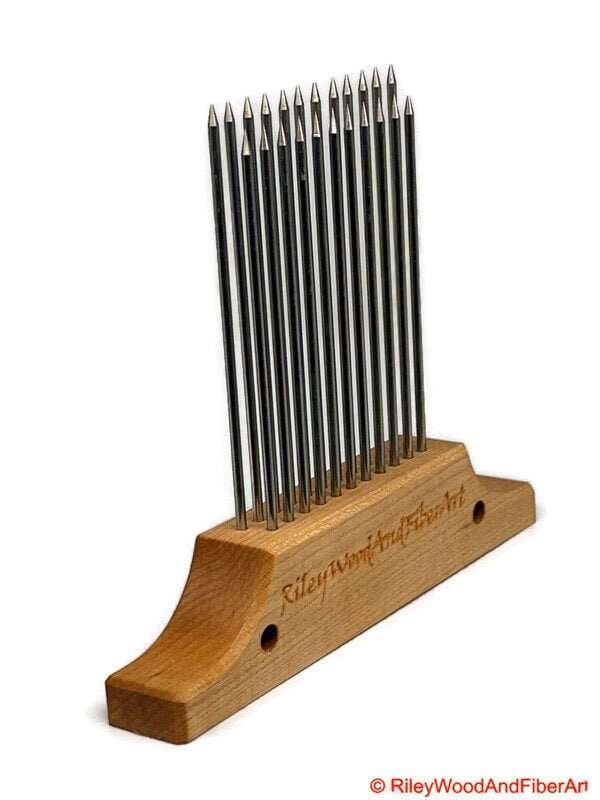 Wool Hackle made by Riley Wood and Fiber Art