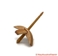 Mini Turkish Drop Spindle - Maple Whorl with Hickory Shaft made by Riley Wood and Fiber Art