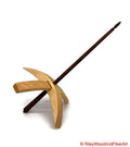 Mega Turkish Drop Spindle - Sitka Spruce Whorl with Walnut Shaft made by Riley Wood and Fiber Art