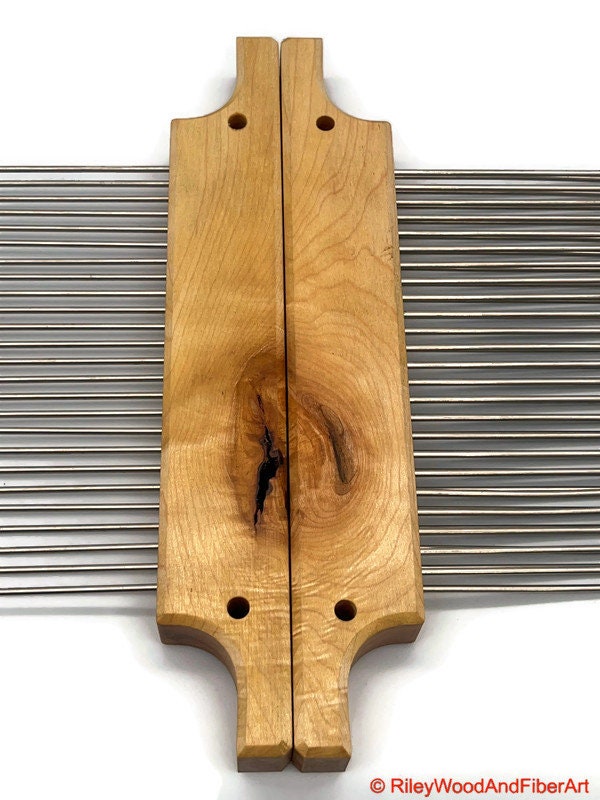 6" Standard Wool/Fiber Hackle Set - Single and Double Row Made by Riley Wood and Fiber Art