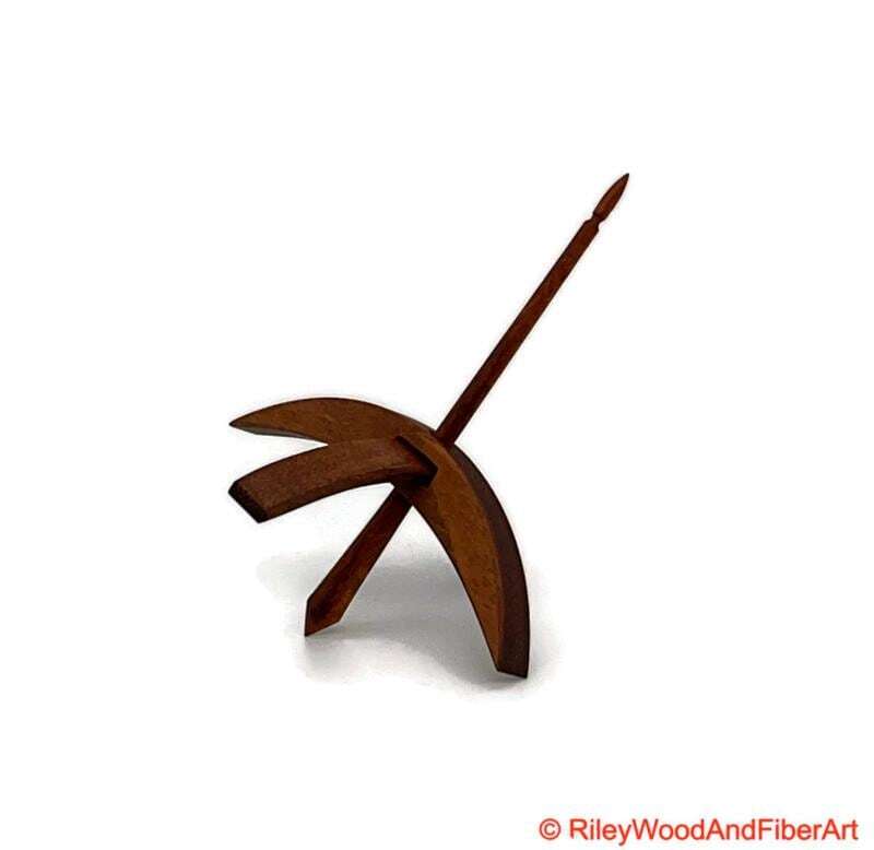 Medium Turkish Drop Spindle - Monkey Pod Whorl with Jobillo Shaft made by Riley Wood and Fiber Art