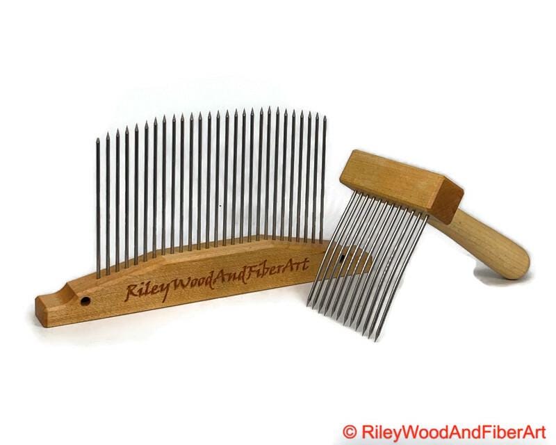 Hackle with Comb Set made by Riley Wood and Fiber Art