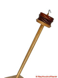 Top Whorl Drop Spindle: Allo, African Mahogany, and Maple - 24 grams made by Riley Wood and Fiber Art