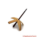 Medium Turkish Drop Spindle - Maple Whorl with Jobillo Shaft made by Riley Wood and Fiber Art