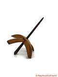 Medium Turkish Drop Spindle - Cherry at Demarcation Whorl with Walnut Shaft made by Riley Wood and Fiber Art