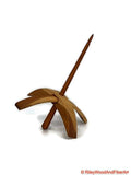 Medium Turkish Drop Spindle - Cherry at Demarcation Whorl with Cherry Shaft made by Riley Wood and Fiber Art