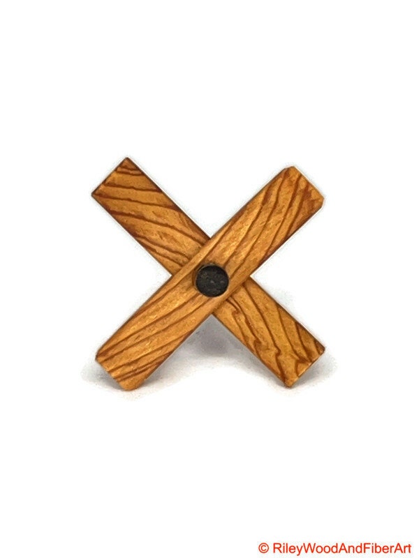 Mini Turkish Drop Spindle - Vertical Grain Douglas Fir Whorl with Walnut Shaft made by Riley Wood and Fiber Art