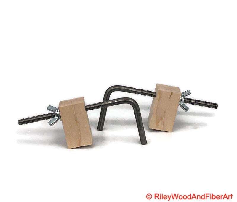 Hackle Hooks: Riley Wood and Fiber Art Hackle Accessory made by Riley Wood and Fiber Art