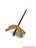 Medium Turkish Drop Spindle - Maple Whorl with Cherry Shaft made by Riley Wood and Fiber Art