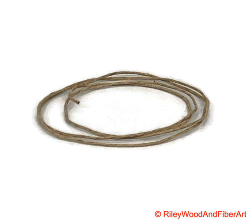 Hemp Drive Band for Spinning Wheel - Replacement - 48lb Natural Cord Brake Band made by Riley Wood and Fiber Art