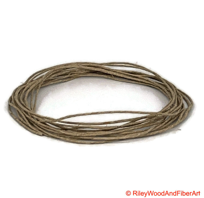 Hemp Drive Band for Spinning Wheel - Replacement - 48lb Natural Cord made by Riley Wood and Fiber Art