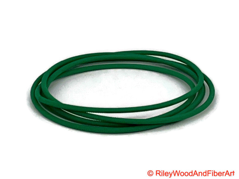 Majacraft Spinning Wheel Drive Band Rose made by Riley Wood and Fiber Art