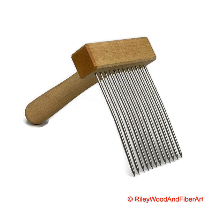 Handmade Premium Fine-Tooth Wool/Fiber Comb