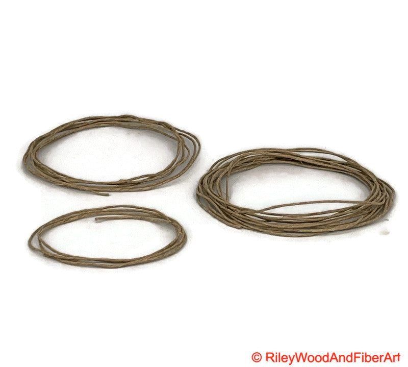Hemp Drive Band for Spinning Wheel - Replacement - 48lb Natural Cord made by Riley Wood and Fiber Art