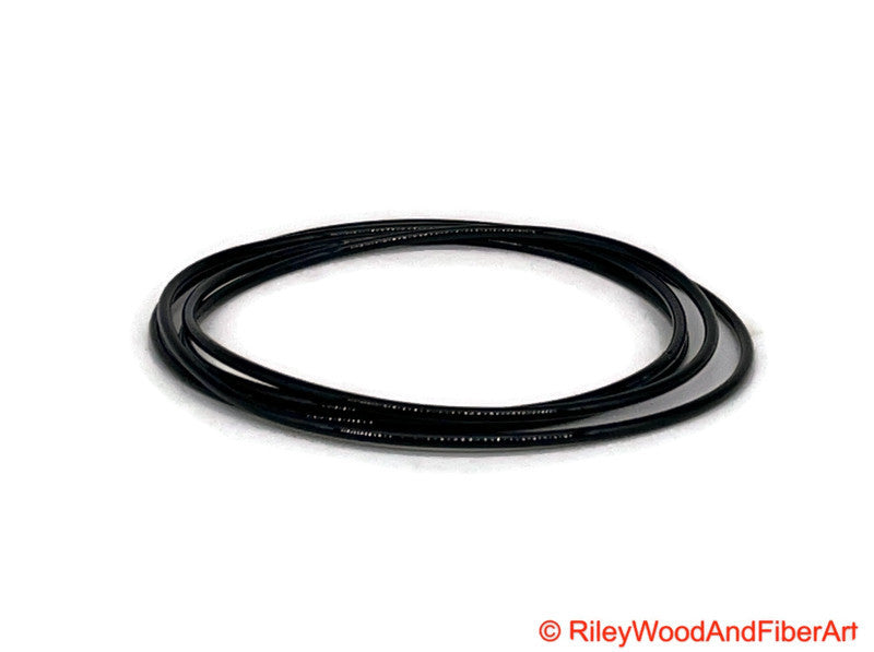 Louet Spinning Wheel Drive Band Victoria Art Yarn made by Riley Wood and Fiber Art