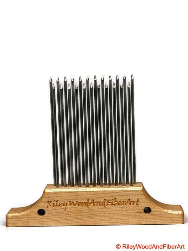 Wool Hackle made by Riley Wood and Fiber Art