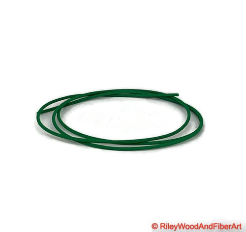 Drive Band Material - Polyurethane - Green - 1/8" - Sold by the Foot on white background