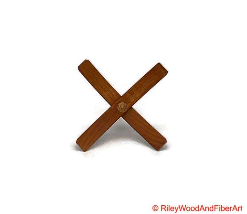 Medium Turkish Drop Spindle - Alder Whorl with Hickory Shaft made by Riley Wood and Fiber Art