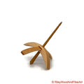 Medium Turkish Drop Spindle - Sitka Spruce Whorl with Cherry Sapwood Shaft made by Riley Wood and Fiber Art