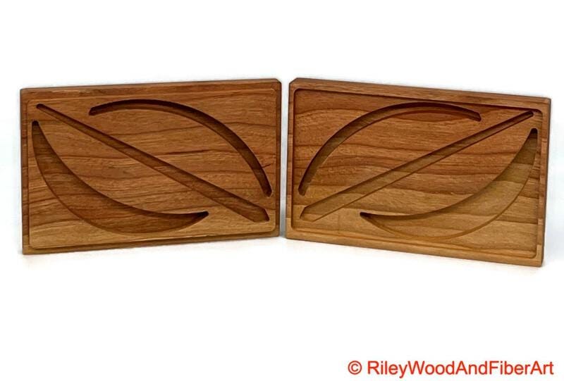 Medium Turkish Drop Spindle Box - Handmade Storage on white background
